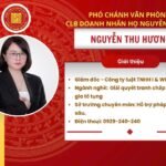 Ths.Luật Sư Nguyễn Thu Hương- Nhân sự Công ty luật I & WE